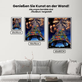 Eiffelturm - Malen nach Zahlen