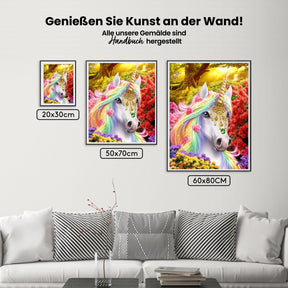 Einhorn - Malen nach Zahlen