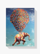 Elefant an Ballons - Malen nach Zahlen