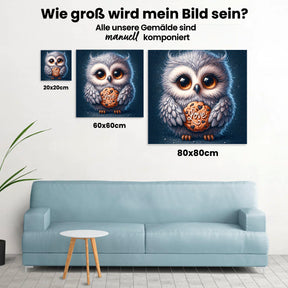 Eule - Malen nach Zahlen