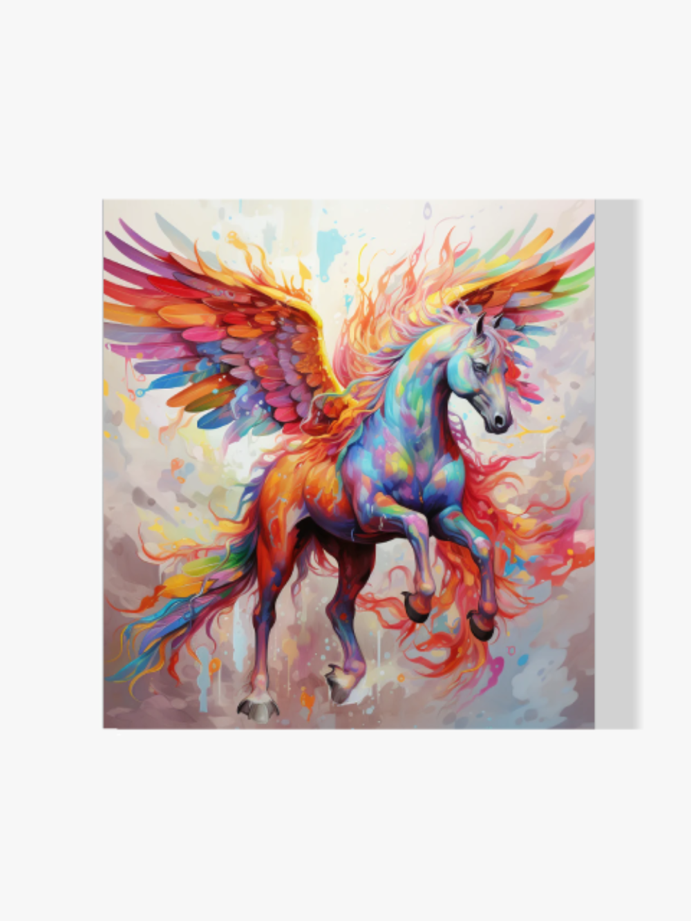 Farbiger Pegasus - Malen nach Zahlen