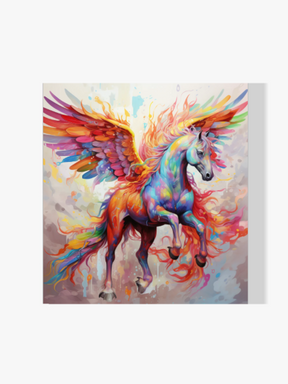 Farbiger Pegasus - Malen nach Zahlen