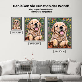 Golden Retriever - Malen nach Zahlen
