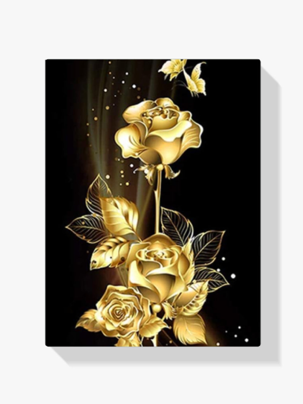 Goldene Rosen XL - Malen nach Zahlen