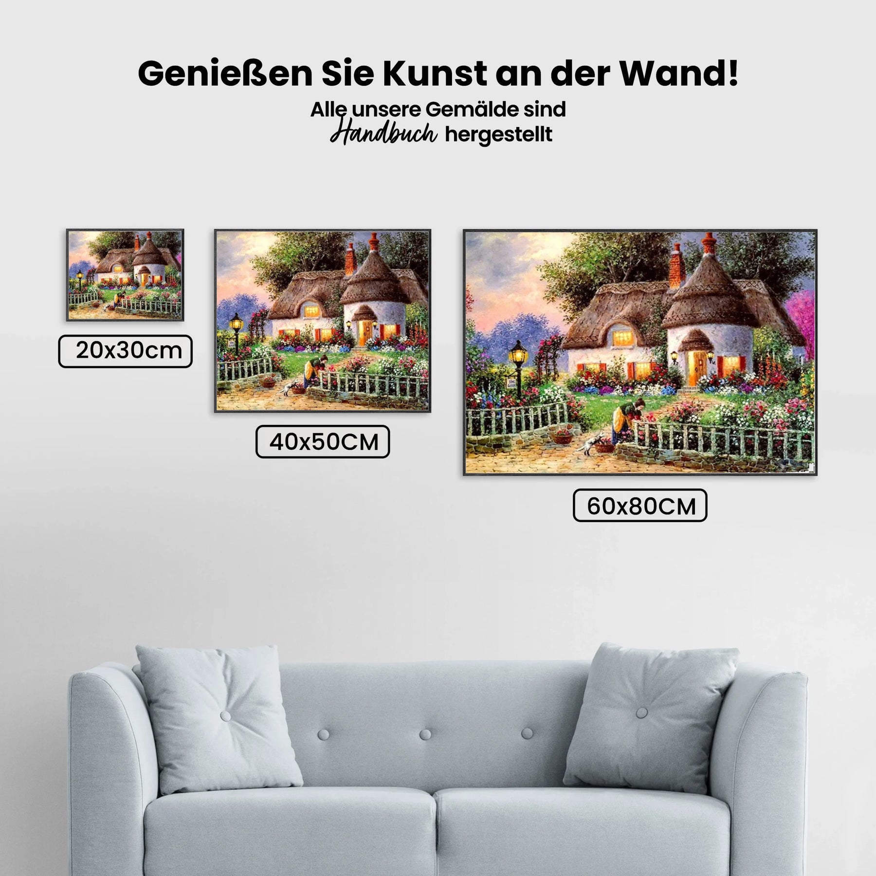 Hütte - Malen nach Zahlen