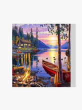 Hütte Zum See - Malen nach Zahlen