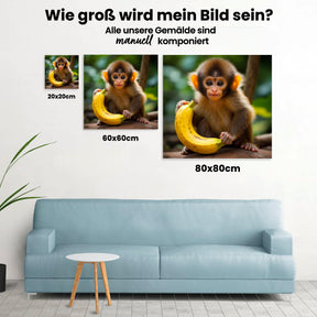 Junger Affe - Malen nach Zahlen