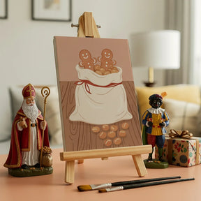 Måla efter siffror - 6 minimålningar | Set med abstrakta affirmationer