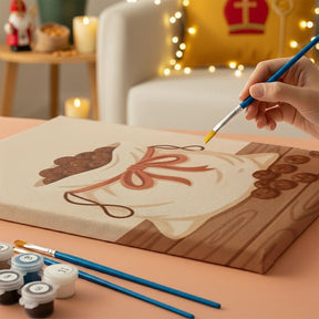 Måla efter siffror - 6 minimålningar | Set med abstrakta affirmationer