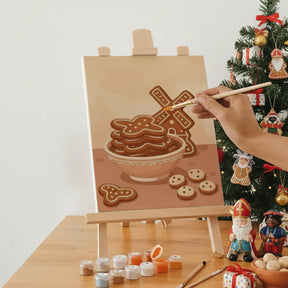 Måla efter siffror - 6 minimålningar | Set med abstrakta affirmationer