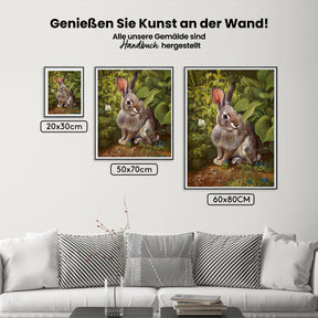 Kaninchen - Malen nach Zahlen