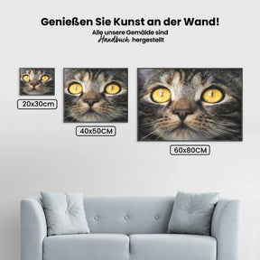 Katze Close Up - Malen nach Zahlen