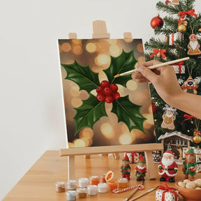 Måla efter siffror - 6 minimålningar | Set med abstrakta affirmationer