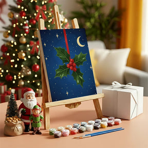 Måla efter siffror - 6 minimålningar | Set med abstrakta affirmationer