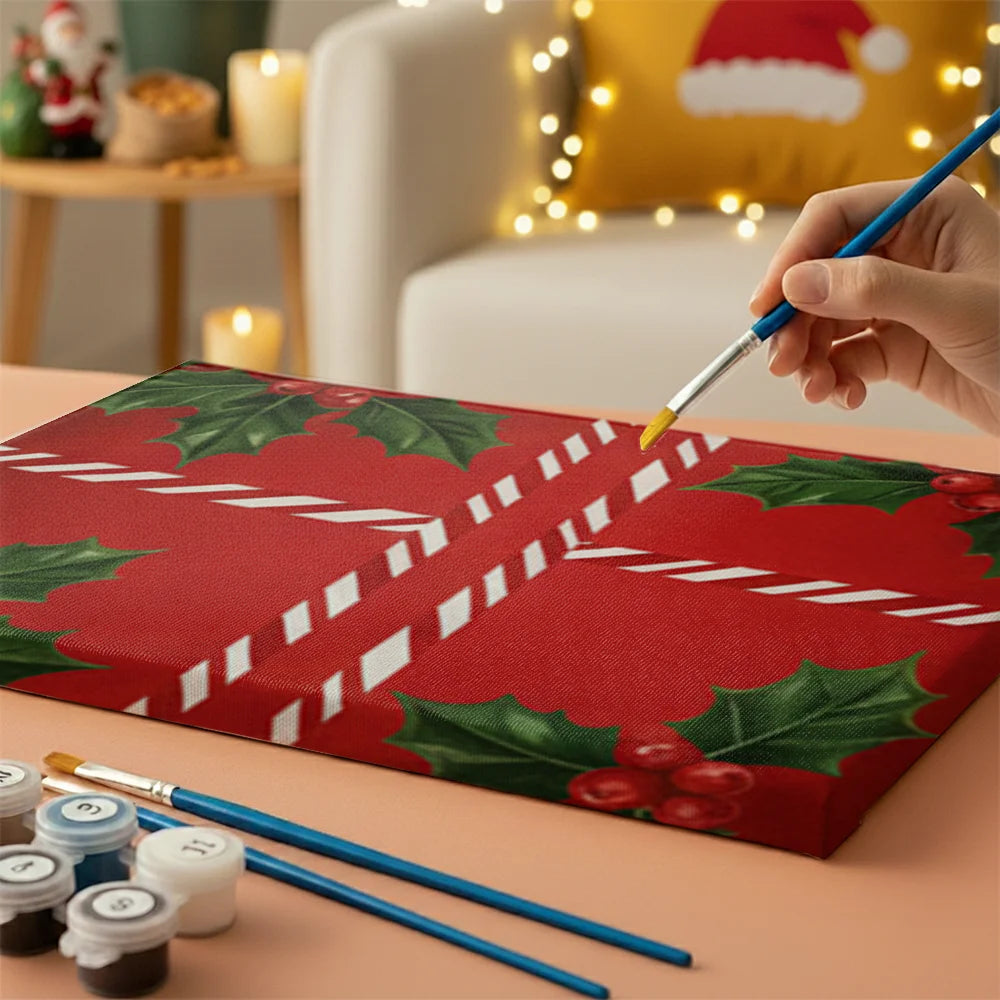 Måla efter siffror - 6 minimålningar | Set med abstrakta affirmationer