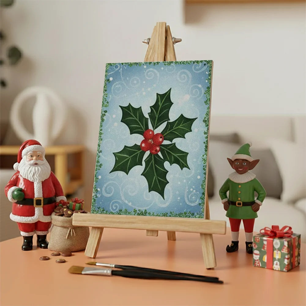 Måla efter siffror - 6 minimålningar | Set med abstrakta affirmationer