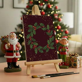 Måla efter siffror - 6 minimålningar | Set med abstrakta affirmationer