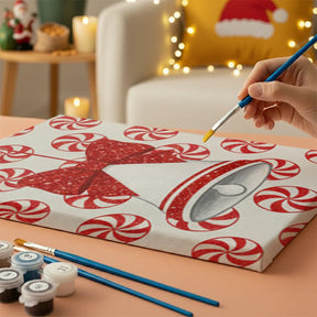 Måla efter siffror - 6 minimålningar | Set med abstrakta affirmationer