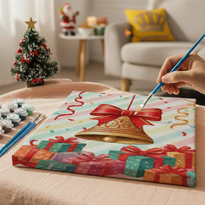 Måla efter siffror - 6 minimålningar | Set med abstrakta affirmationer