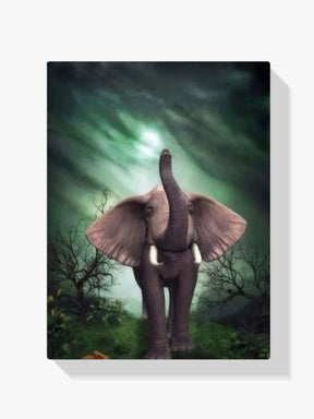 Kleiner Elefant mit Häschen - Malen nach Zahlen