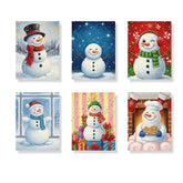 Måla efter siffror - 6 minimålningar | Set med abstrakta affirmationer