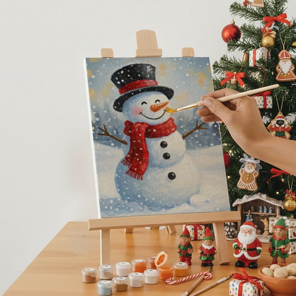 Måla efter siffror - 6 minimålningar | Set med abstrakta affirmationer