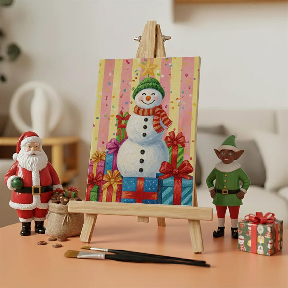 Måla efter siffror - 6 minimålningar | Set med abstrakta affirmationer