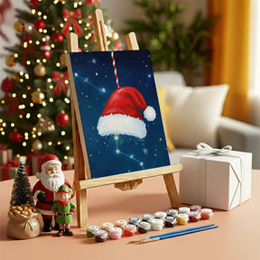 Måla efter siffror - 6 minimålningar | Set med abstrakta affirmationer