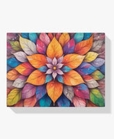Malen nach Zahlen &#8211; Lebendiges Blatt-Mandala