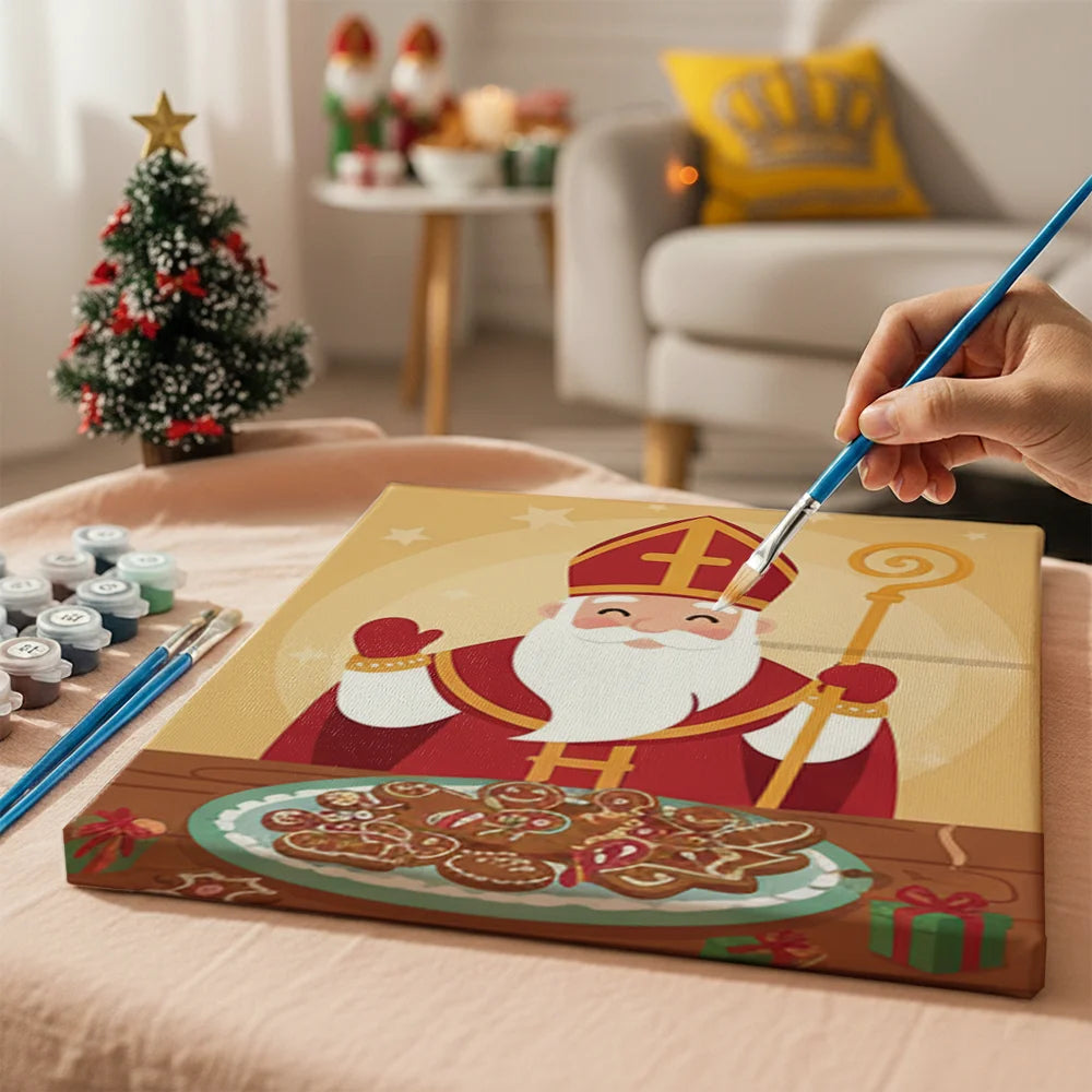 Måla efter siffror - 6 minimålningar | Set med abstrakta affirmationer