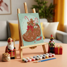 Måla efter siffror - 6 minimålningar | Set med abstrakta affirmationer