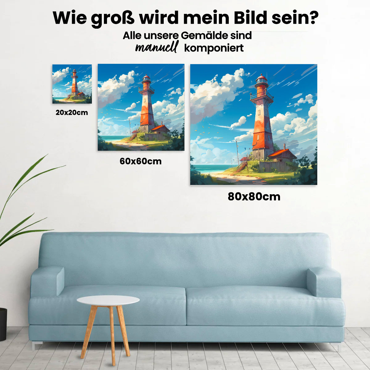 Leuchtturm - Malen nach Zahlen