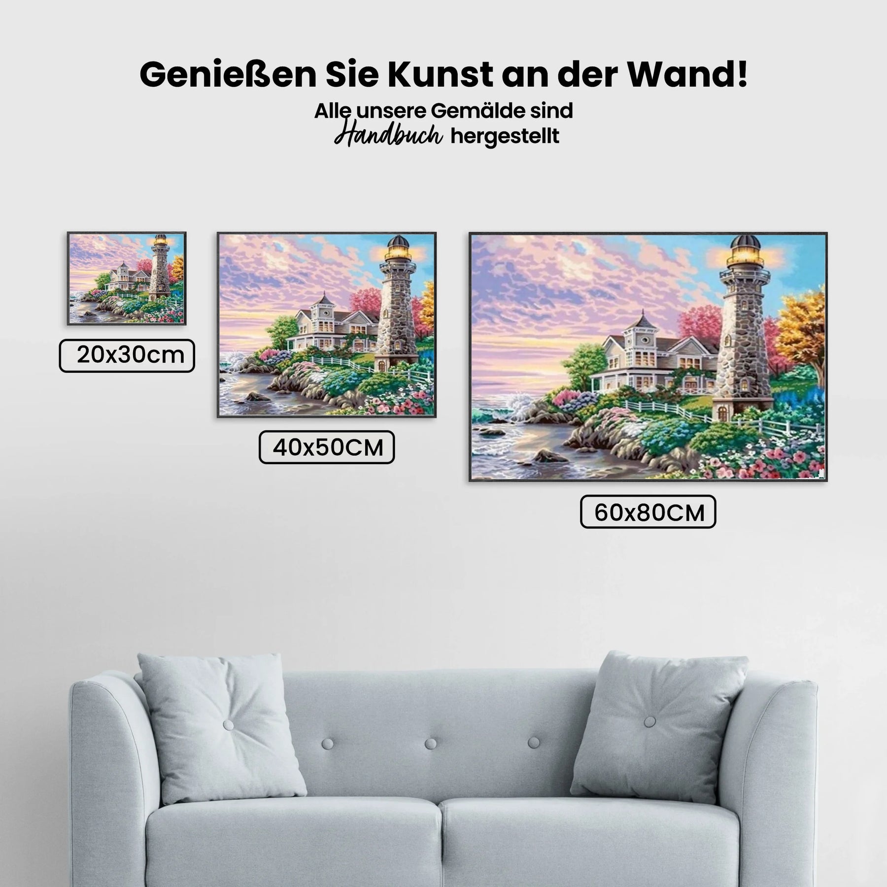 Leuchtturm - Malen nach Zahlen