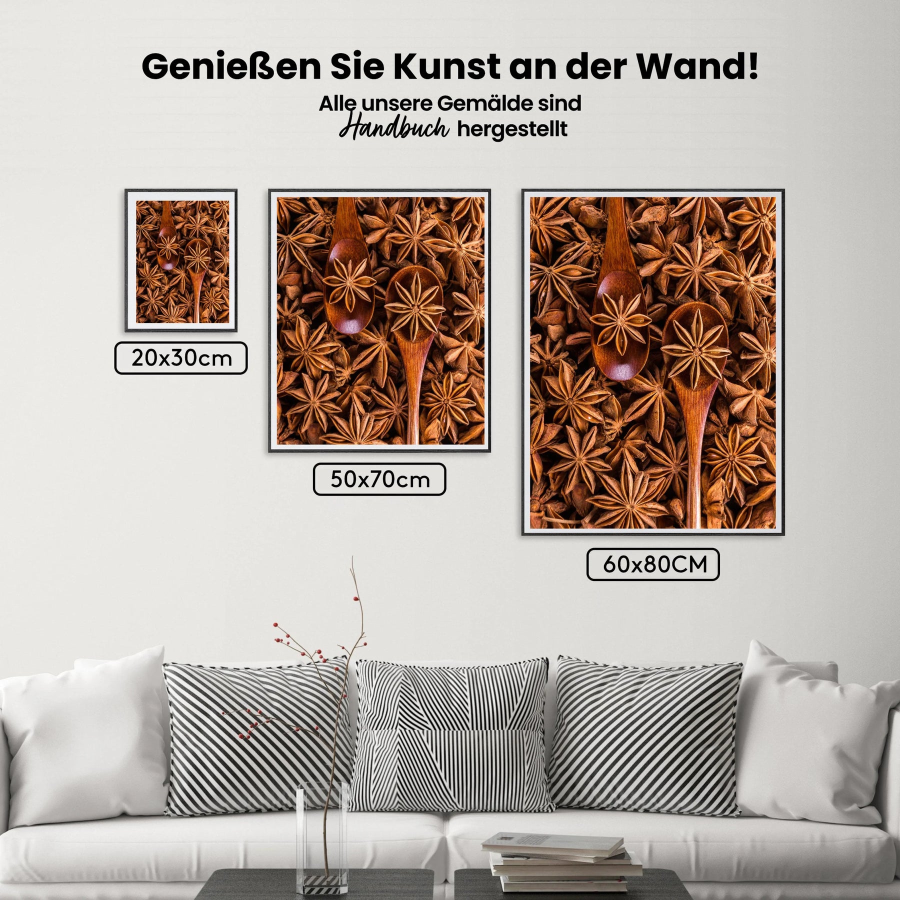 Löffel mit Anis - Malen nach Zahlen