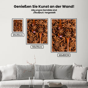 Löffel mit Anis - Malen nach Zahlen