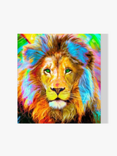 Löwe Bunt - Malen nach Zahlen