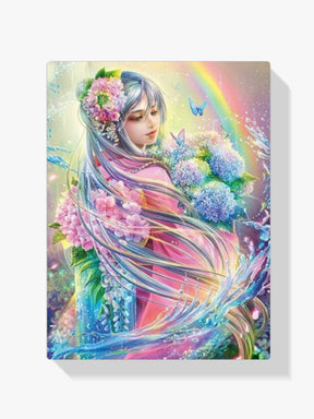 Mädchen in Traumwelt - Malen nach Zahlen