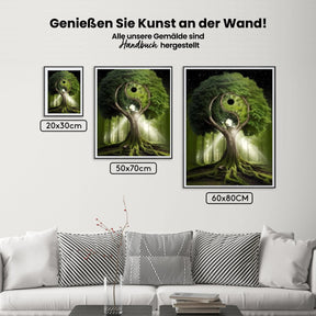 Magischer Yin-Yang-Baum - Malen nach Zahlen