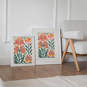 Måla efter siffror - 6 minimålningar | Boho blomset