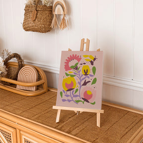 Måla efter siffror - 6 minimålningar | Boho blomset