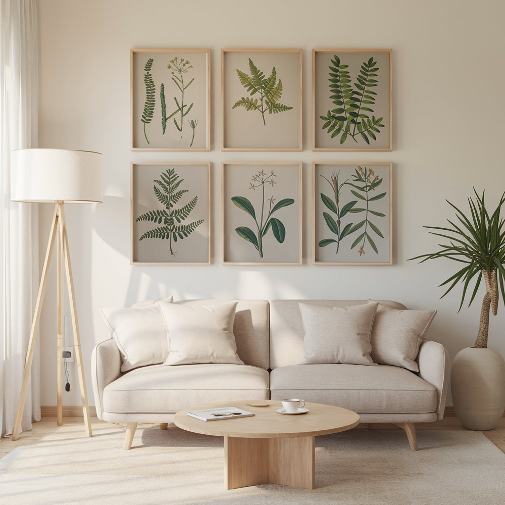 Malen nach Zahlen &#8211; 6 Mini-Gemälde Botanische Pflanzen 2.0 Ausgabe-Set-2