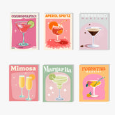 Malen nach Zahlen &#8211; 6 Mini-Gemälde Buntes Cocktail-Set-5