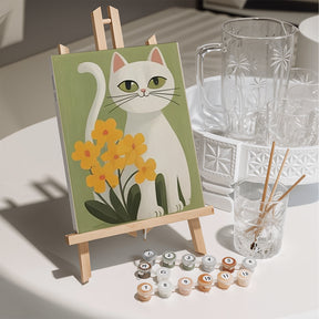 Måla efter siffror - 6 minimålningar | Svansar och prydnadssaker