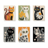 Malen nach Zahlen &#8211; 6 Mini-Gemälde Schwänze &amp; Schmuckstücke-Set (9)