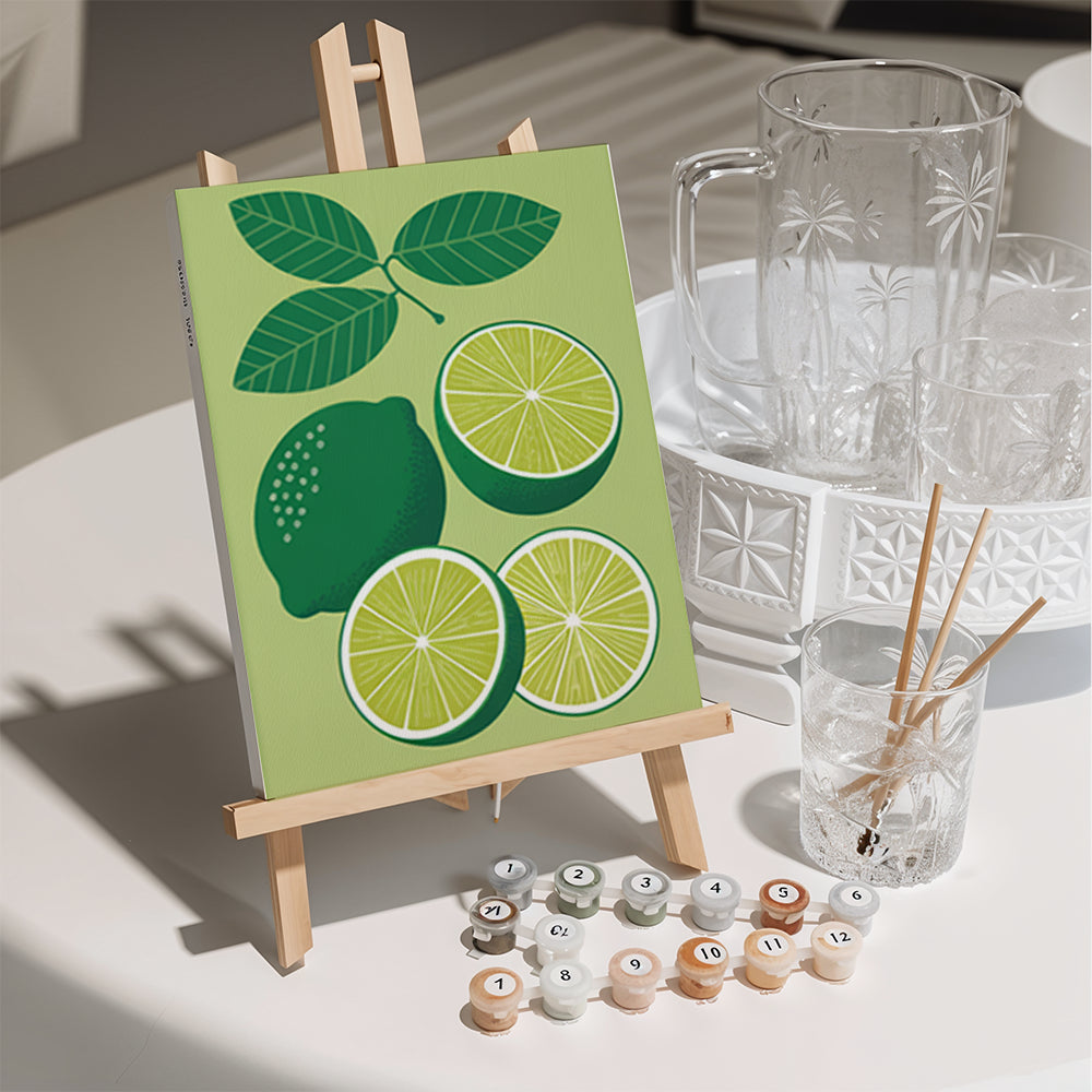 Måla efter siffror - 6 minimålningar | Tutti Frutti Sagoset