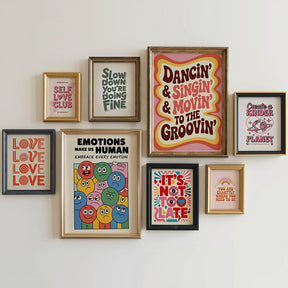 Måla efter siffror - 8 minimålningar | Vibrationer och visioner-set