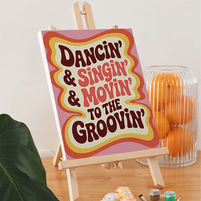 Måla efter siffror - 8 minimålningar | Vibrationer och visioner-set