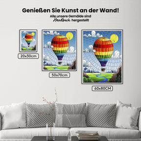 Malen nach Zahlen - Ballonfahrt
