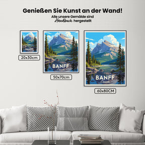 Måla efter siffror - Banff, Kanada