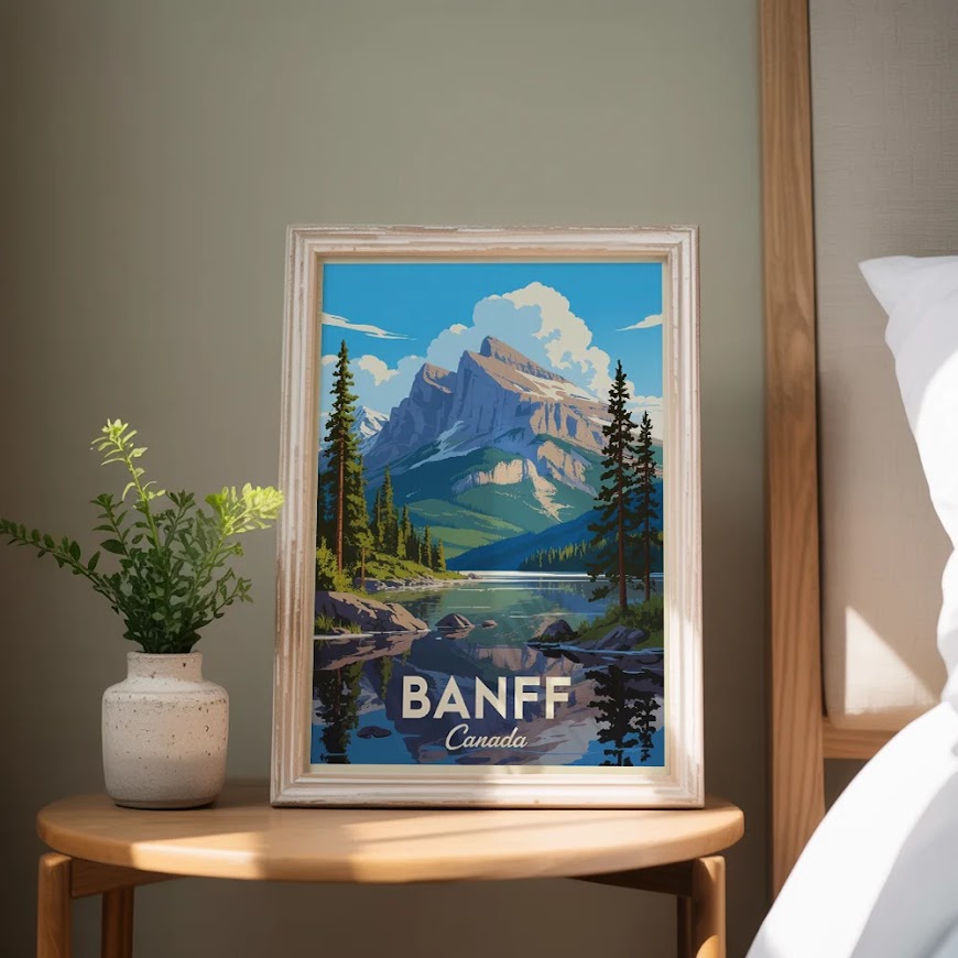 Måla efter siffror - Banff, Kanada